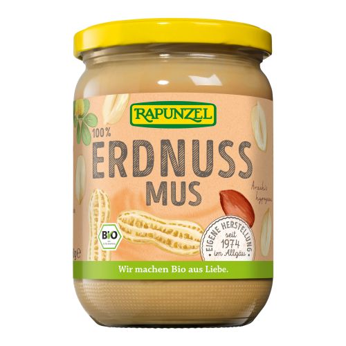 Bio Erdnussmus fein 500g - 6er Vorteilspack von Rapunzel Naturkost