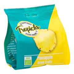 Bio Ananas Stücke 100g - 6er Vorteilspack von Tropicks