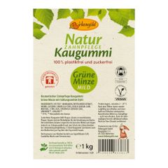 Bio Kaugummi Grüne Minze mild 1000g von Birkengold