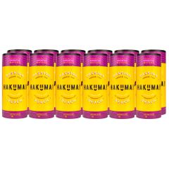 HAKUMA Passion Peach 12 x 235ml - Premium Grüntee Matcha mit Pfirsich Passionsfrucht und Vitamin C - Dein tropischer Boost für jeden Tag von HAKUMA