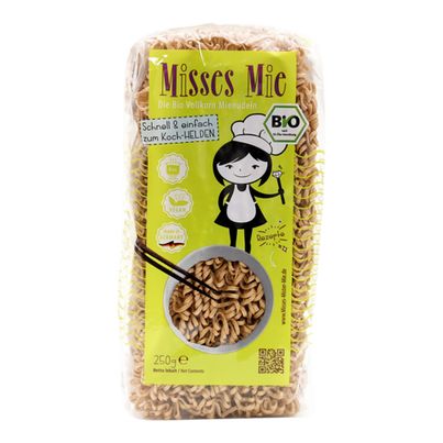 Bio Mie Nudeln Vollkorn 250g - 12er Vorteilspack von Misses Mie & Mister Mie