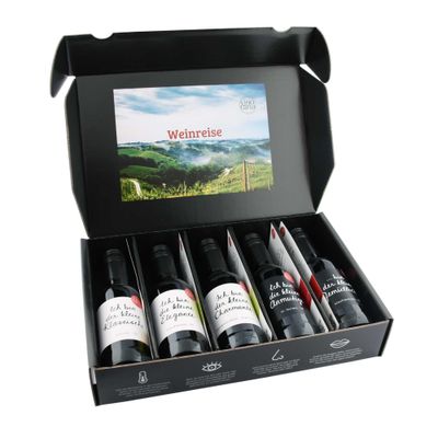 Vinotaria Wein Geschenkbox Weinreise 5 x 250ml - Geschenkidee für Weinliebhaber