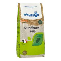 Bio Rundkornreis natur 1000g - 6er Vorteilspack von Spielberger Mühle