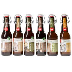 Bier Probierpaket 12 x 330ml - CO2-neutral - handgebraut - aromatisches Naturbier - untergärig - Röstaromen von Brauerei Gratzer