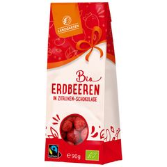 Bio Erdbeer Schokolade Zitrone 90g - 5er Vorteilspack von Landgarten