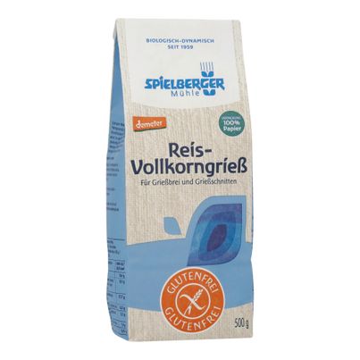 Bio Glutenfreier Reis-Grieß 500g - 4er Vorteilspack von Spielberger Mühle