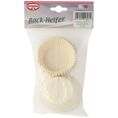 Dr. Oetker Papier-Backförmchen Weiß 150 Stück