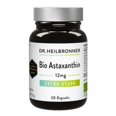 Bio Astaxanthin 12mg Nahrungsergänzungsmittel 30 Kapseln von Dr. Heilbronner