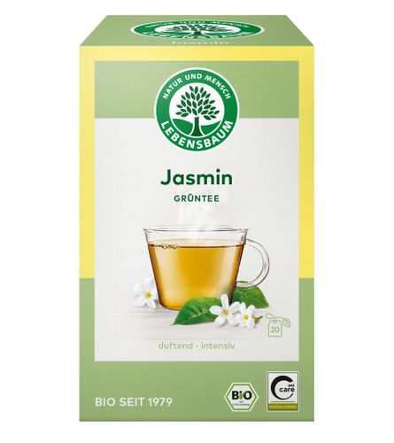 Bio Grüntee Jasmin 20 Beutel 30g von LEBENSBAUM