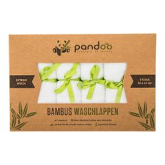 Organic bamboo washcloths 6 pieces 1 pack of pandoo