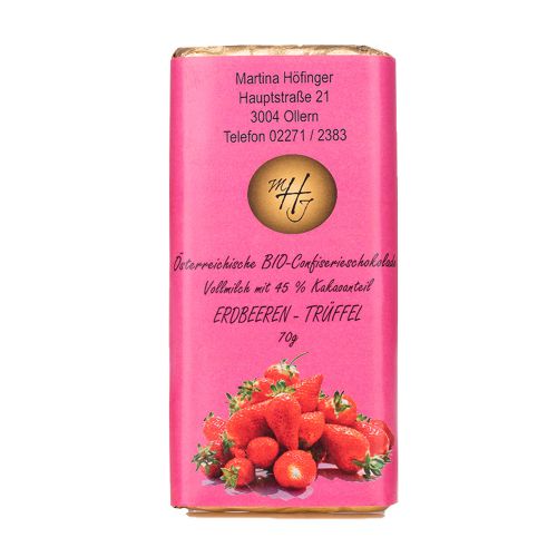 Schokolade Erdbeer-Trüffel 70g