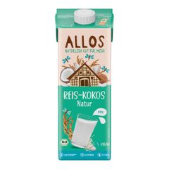 Bio Reis-Kokos Drink naturell 1000ml - 6er Vorteilspack von Allos