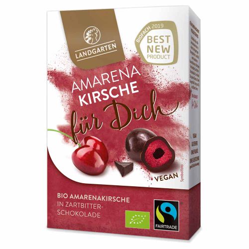 Bio Amarenakirschen in Zartbitter Schokolade 90g