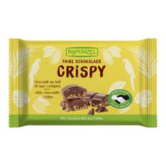 Bio Vollmilch Schoko Crispy  100g - 12er Vorteilspack von Rapunzel Naturkost
