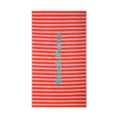 Strandtuch Beach Party Frottee 100 x 180 cm - Dunkelorange - von David Fussenegger