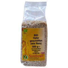 Bio Hafer geschliffen 500g - 10er Vorteilspack von Nestelberger