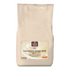 Couverture Drops weiss 2500g von Carte Dor