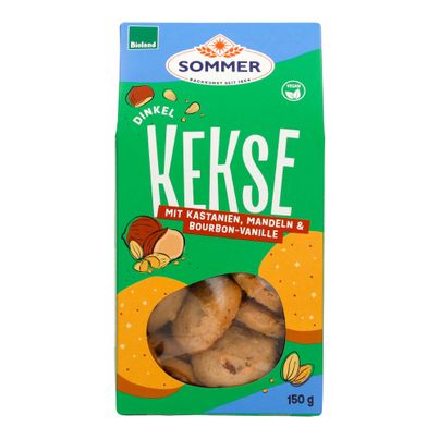Bio Dkl.Kastanien-Mandel Plätzchen 150g - 6er Vorteilspack von Sommer