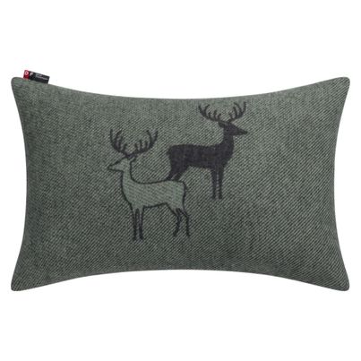 Cushion Cover Herd of Deer Color Forest Green 40x60cm by David Fussenegger