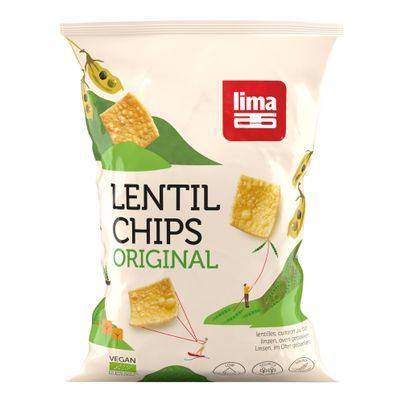 Bio Linsen Chips Original 90g - 12er Vorteilspack von Lima
