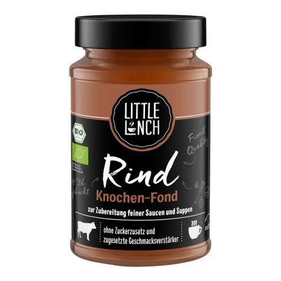 Bio Rind Knochen Fond 400ml - 6er Vorteilspack - Suppe von Little Lunch