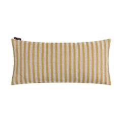 Gefülltes Kissen Streifen 26 x 60 cm - Hellgelb - GRS zertifiziert - von David Fussenegger