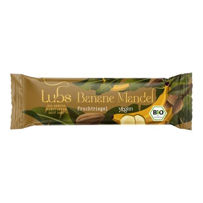 Bio Banane Mandel Riegel 40g - 24er Vorteilspack von Lubs