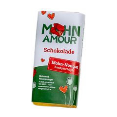 Mohn-Nougatschokolade 65g - Zarte Bitterschokolade mit Schlagobers Mohn und Nougat von Mohnwirt Neuwiesinger