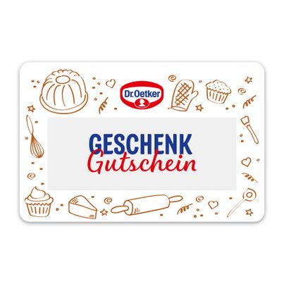 Dr. Oetker digitaler Geschenkgutschein - E-Mail Versand