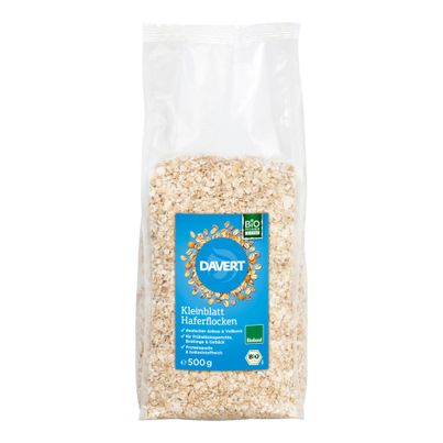 Bio Kleinblatt Haferflocken 500g - 6er Vorteilspack von Davert