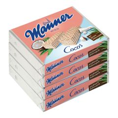 Manner Coconut Wafers 4x75g