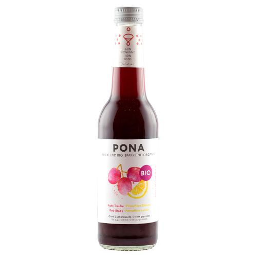 PONA Bio Rote Traube Primofiore Zitrone 330ml - Erfrischendes Fruchtsaftgetränk ohne zugesetzten Zucker von PONA