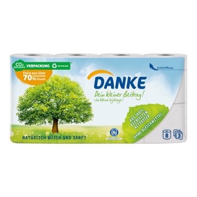 Toilettenpapier 3lg.Rec. 150Bl von Danke