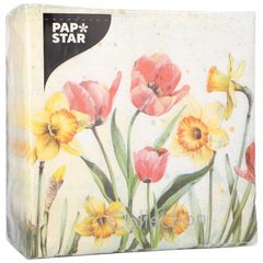 Servietten Tulip&Daffod33x33cm 100 Stk. von Papstar