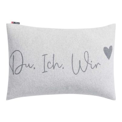 Cushion Cover Du Ich Wir Color Grey 40x60cm by David Fussenegger