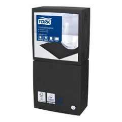 Servietten 2lg.schwarz 24x24cm 200ct von Tork