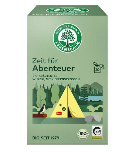 Bio Kräutertee würzig feinherb - Wald & Kräuter 20 Beutel 40g von LEBENSBAUM
