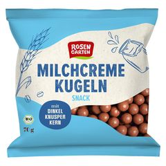Bio Milchcreme Kugeln Snack 70g - 12er Vorteilspack von Rosengarten