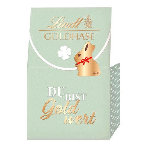 Lindt you are worth gold - gold bunny pocket 153g - mint