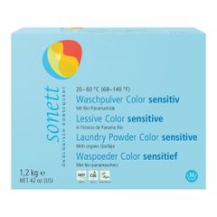 Bio Waschpulver Color sensitiv30WG 1200g - 4er Vorteilspack von Sonett