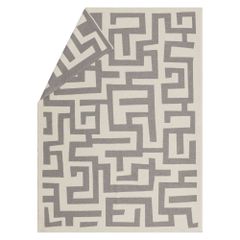 Flanelldecke Labyrinth Farbe Natur 140x200cm von David Fussenegger