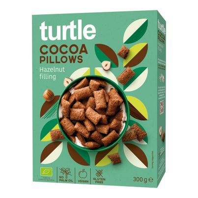Bio Schokokissen-Haselnussfüllung 300g - 12er Vorteilspack von Turtle Naturprodukte