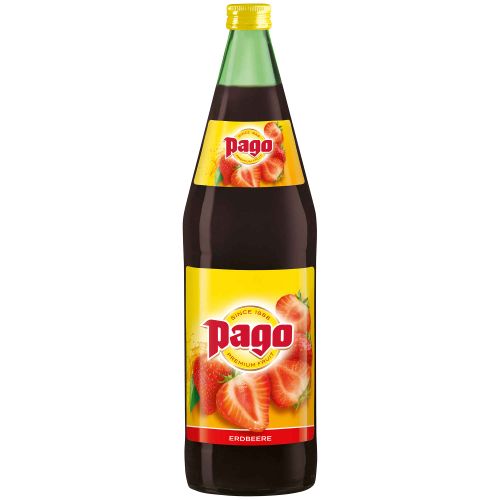 Pago Erdbeere 1000ml Mehrweg- 12er Vorteilspack von Pago