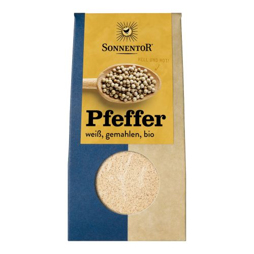 Bio Pfeffer weiß gemahlen 35g - 6er Vorteilspack von Sonnentor