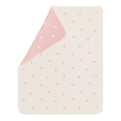 Baby Blanket Hearts Color Pink 90x70cm by David Fussenegger
