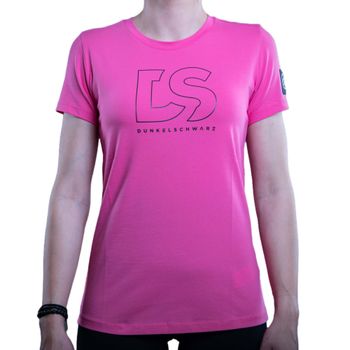Dunkelschwarz T-Shirt W-1 DSOUT pink