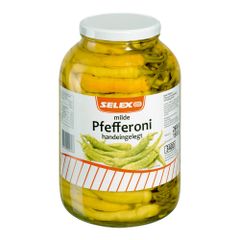 Pfefferoni mild handeingelegt 2800g von Selex