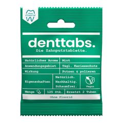 Bio Zahnputztabletten ohne Fluorid - 10er Vorteilspack von Denttabs