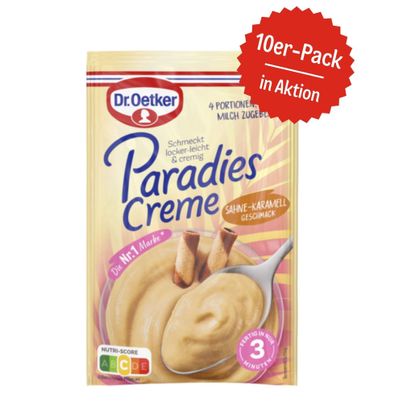 Dr. Oetker Paradies Creme Sahne-Karamell-Geschmack 10er-Pack