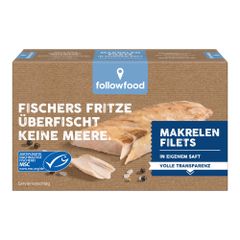 Bio Makrelenfilet natur 125g - 12er Vorteilspack von Followfood
